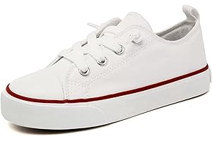 AOVOG Toddler Little Kid Cushioned Canvas Shoes Slip On Sneakers Soft and Durable