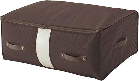 Amazon Co Jp ベルメゾン 布団収納袋 防ダニ 抗菌 防カビ 不織布 クローゼット ぴったり ふとん収納袋 ダークブラウン 大 ホーム キッチン