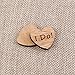 50pcs Rustic Wedding Decorations wooden hearts for crafts guest book wedding reception Wedding Memory Supplies rustic decor I Do Hearts wood slices child lettering Bamboo CD
