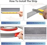 Zayejod 2M Grey Carpet Trim Self Adhesive PVC Floor Edge Strip 30mm x 4mm view 7