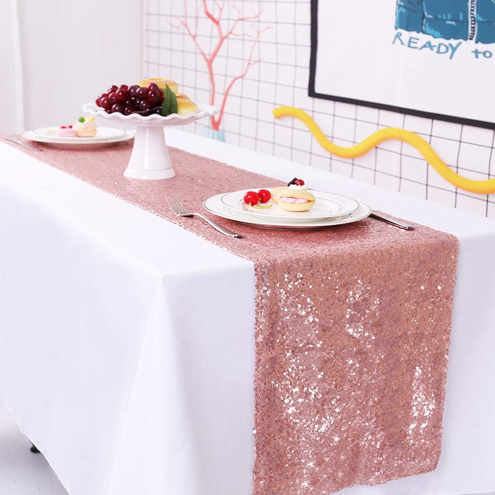 Best copper sequin table cloth