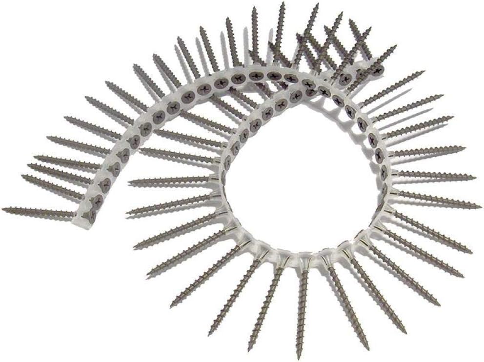 ForgeFix Coarse Thread Collated Drywall Screws, Multi-coloured, 3.9 x 38 mm