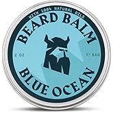 Striking Viking Beard Balm for Men - Leave in Beard Conditioner - Styling Balm Made with Naturally Derived Beard Butter, Argan & Jojoba Oils (2 Ounce (Pack of 1), Blue Ocean)