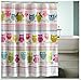 Eforgift Animal Printed Vivo Owl Polyester Fabric Shower Curtains 72-inch By 72-inch Multi-color with 12 Free Hooks