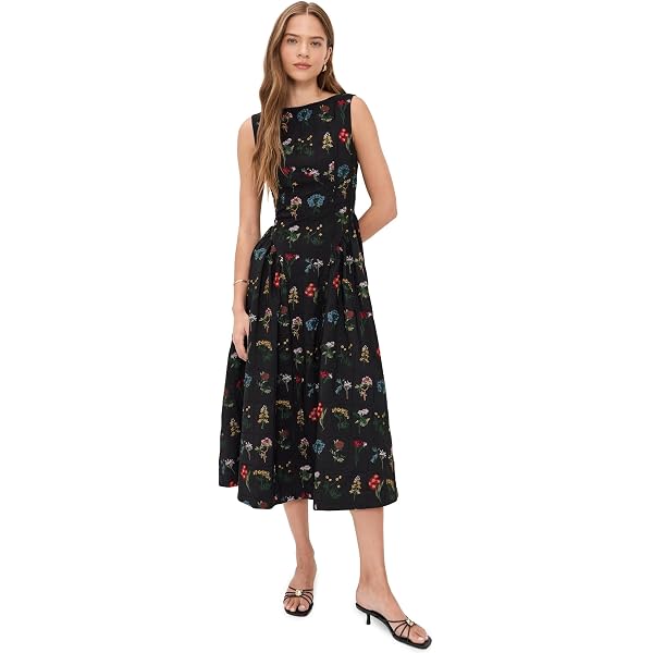 open lace back dress Harper Bodice with Dahlia Skirt in Camellia Jacquard Limoncello