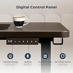 FitStand Adjustable Stand Up Desk with Memory