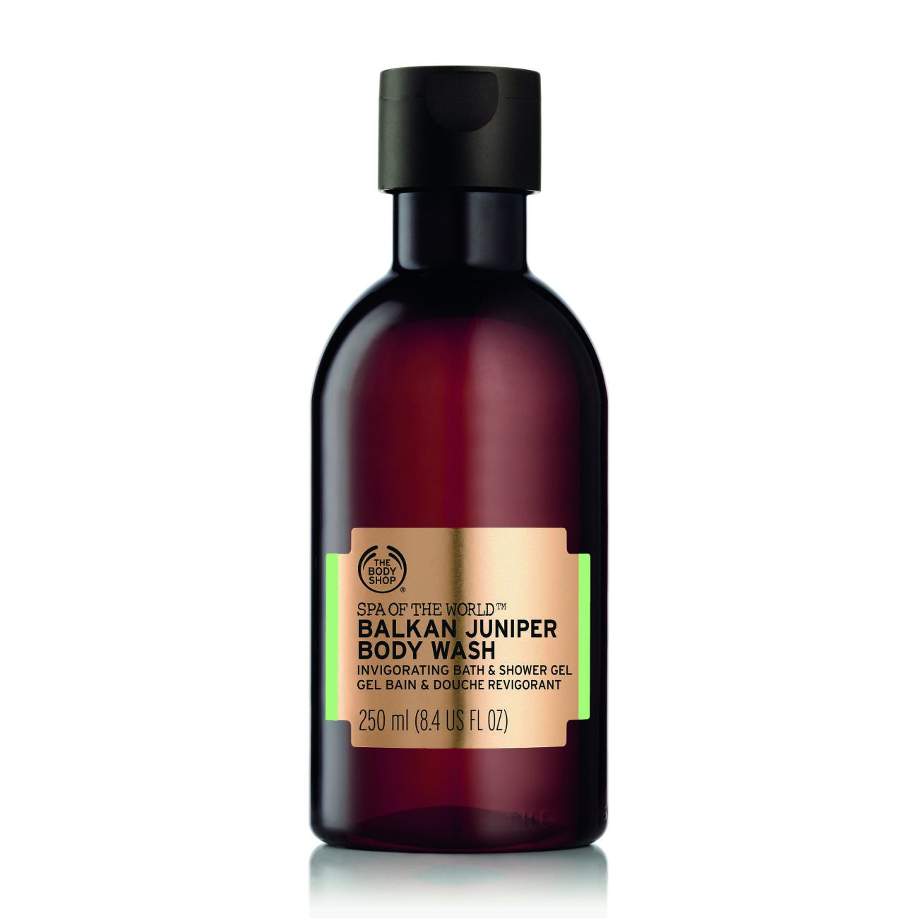 The Body Shop Spa of the World Balkan Juniper Body Wash Invigorating Bath and SHower Gel - 250ml