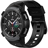 Spigen Rugged Armor Pro Designed for Galaxy Watch 4 Classic Case with Band 46mm (2021) - Charcoal Gray