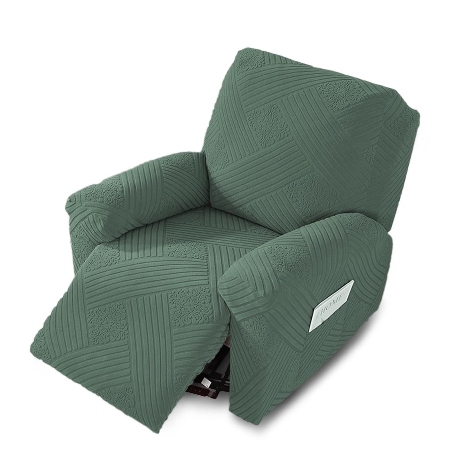 Photo 1 of NORTHERN BROTHERS Oversized Recliner Chair Cover, Stretch Washable Slipcover for XL Reclining Chair, Non Slip Furniture Protector for Pets & Kids, Light Green