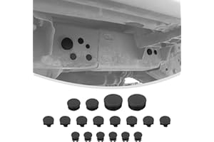 Linskip Plastic Frame Hole Plugs Compatible with 2018-2024 Jeep Wrangler JL & 2020-2024 Jeep Gladiator Accessories, Exterior Accessories, Dustproof and Waterproof(18Pcs)