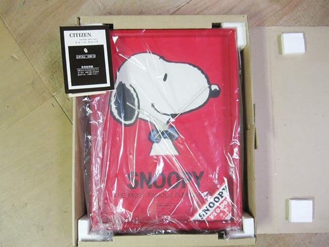 Amazon Co Jp ストック品 昭和レトロ シチズン Snoopy スヌーピー クォーツキャラクタークロック ポスタータイプ掛時計 稼動品 品番07 65 サンリオ ホビー 通販