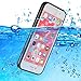 iPhone 6S Waterproof Case, Super Slim Thin Light [360 All Round Protective] Full-Sealed IPX-6 Waterproof Shockproof Dust/Snow Proof Case Cover for iPhone 6 / 6S 4.7 inch (Black)