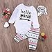 2Pcs/3Pcs Newborn Baby Girls Infant Outfit Set Romper T-Shirt+Pants Clothes