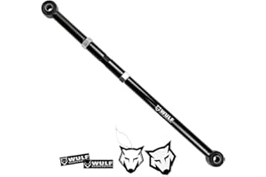 WULF SUSPENSIONS Wulf Front Adj Forged Steel Track Bar for 0 to 6" Lift Kits 2000 to 2005 compatible with model Ford Excursion 4X4