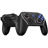 NBCP V8 Wireless Gaming Controller for Nintendo Switch/Switch OLED/Switch Lite/Switch 2, Steam Deck, PC, Laptop, Android & iOS Mobile - RGB Backlight, NFC, Gyro, 4-Level Vibration, Drift Correction, Turbo, Macro, 1020mAh Battery,Dual Hall Effect Triggers (Black)