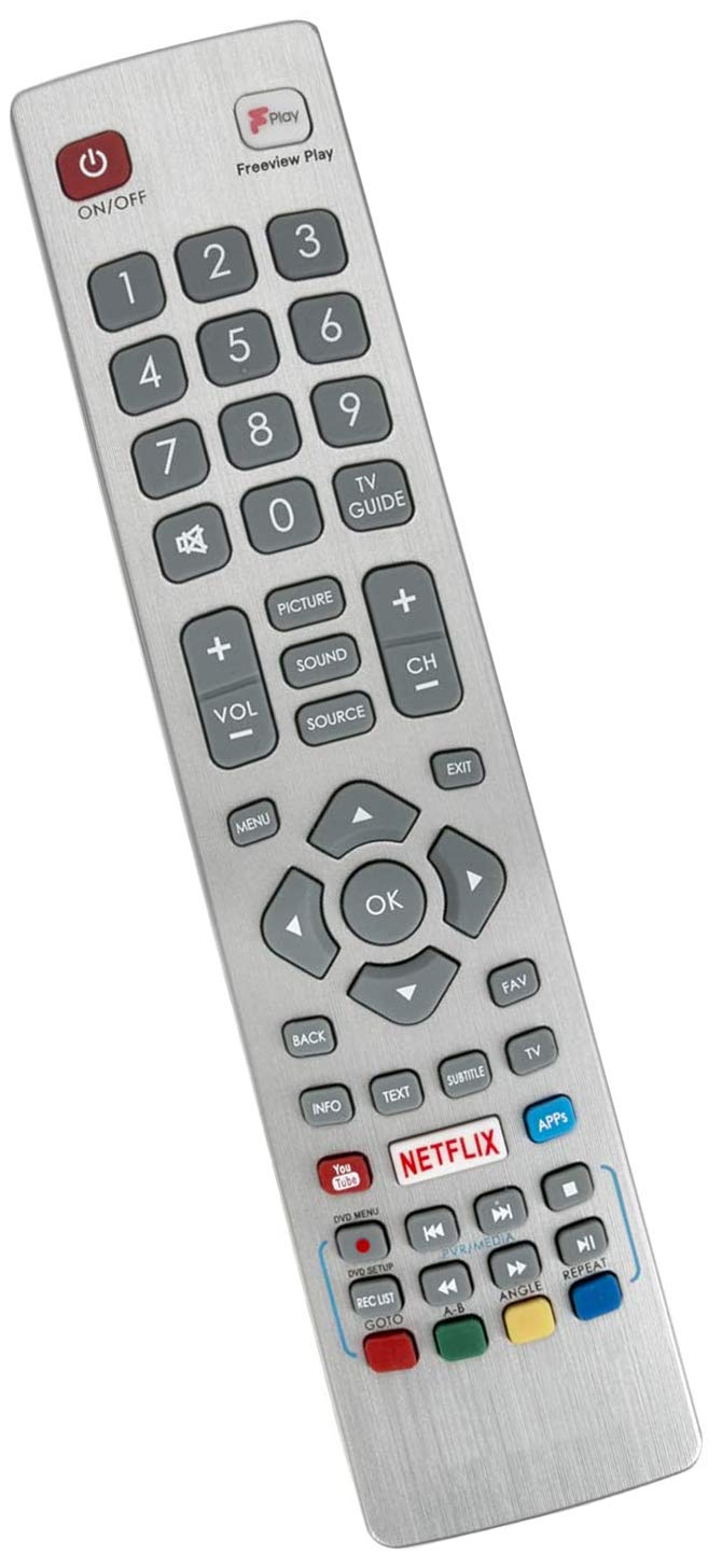 ALLIMITY SHW-RMC-0129 Remote Control Replace Fit for LC-32HG5342KF LC-40CFG3021KF LC-40FG5142KF LC-40FG5151KF LC-40FG5342KF LC-43CFG6001KF LC-49CFG6002KF LC-50CFG6001KF