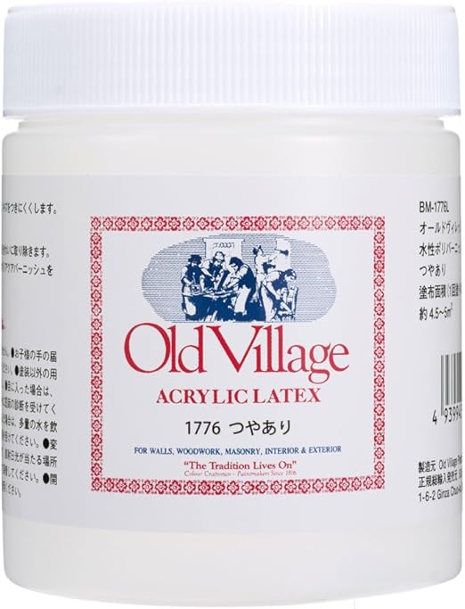 Amazon オールドビレッジ バターミルクペイント 水性ポリバーニッシュ つや有 473ml Bm 1776l 布描き用ペン 絵具 通販