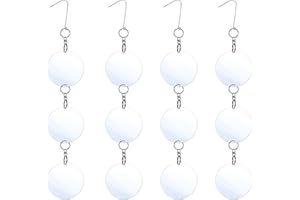 KOKMEYA Reflective Bird Scare Discs,12 Set Double-Sided Reflectors Scare Devices,Bird Reflectors to Keep Birds Away Like Pigeon Migrant Bird,Suitable for Garden, Porch,Floor-to-Ceiling Windows