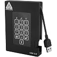 Apricorn 120 GB Aegis Padlock 256-bit FIPS 140 – 2 Convalidato Portable Drive esterno USB 3.0 Hardware 129GB