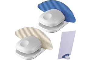 Faccito 2 Pcs Paper Holder Stand for Typing Non-Slip Mat Desktop Folder Document Holder with Anti-Slip Pads Portable Copy Stand Desktop Clamp for A4 Paper Office Reading (White,Blue)