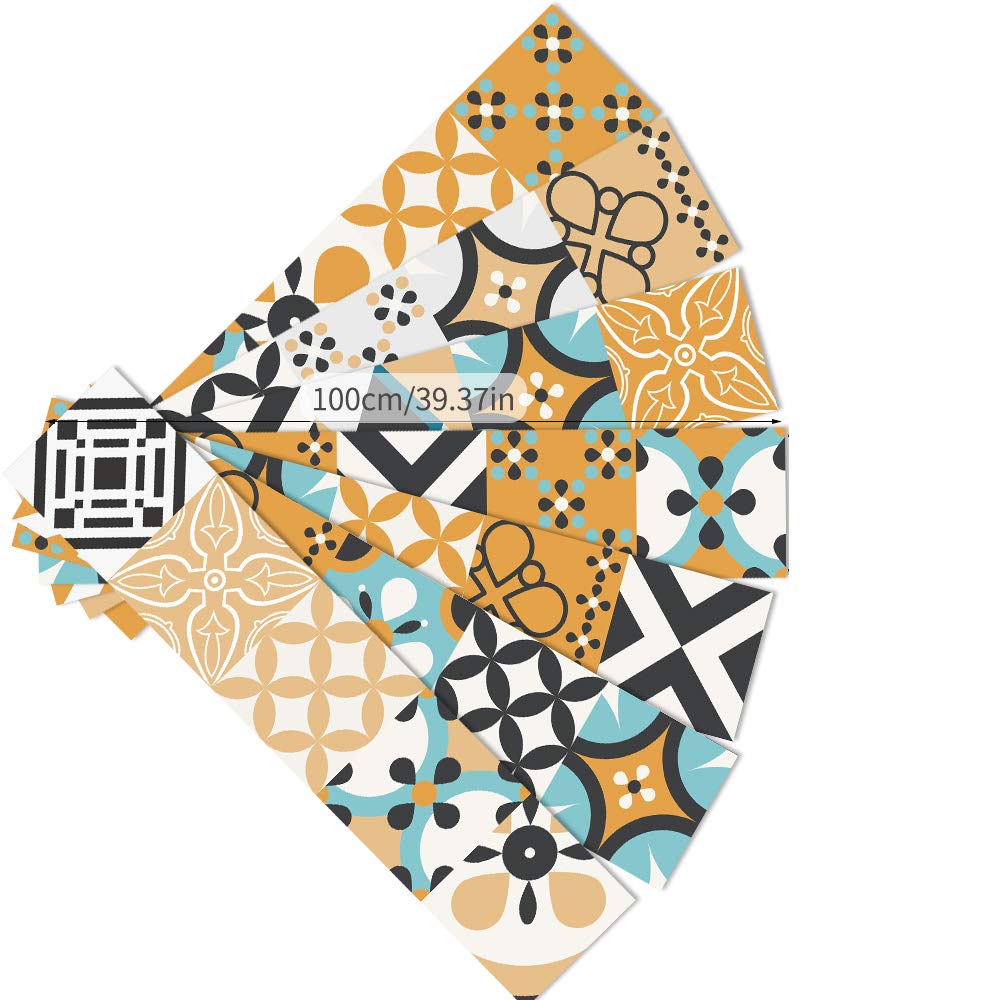 Alwayspon Multi-functional Sticker for Wall Tile Sticker, Bathroom Kitchen Fridge Freezer Vinyl Sticker, Furniture Stairs Door Table Peel and Stick Backsplash Staircase DIY Home Decoration Sticker