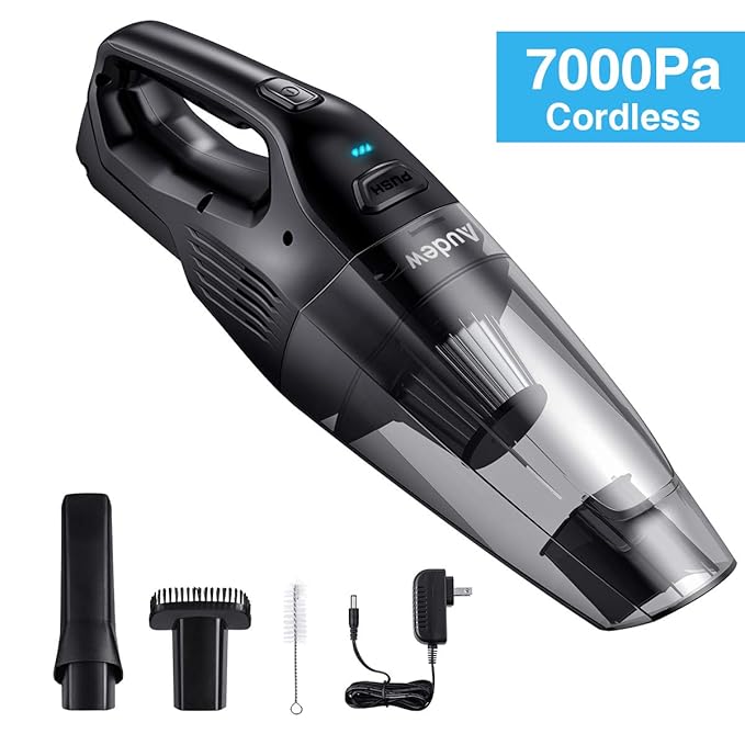Audew Handheld Vacuum Cordless, (2nd Gen) Home Hand Vac, 7000PA Hand