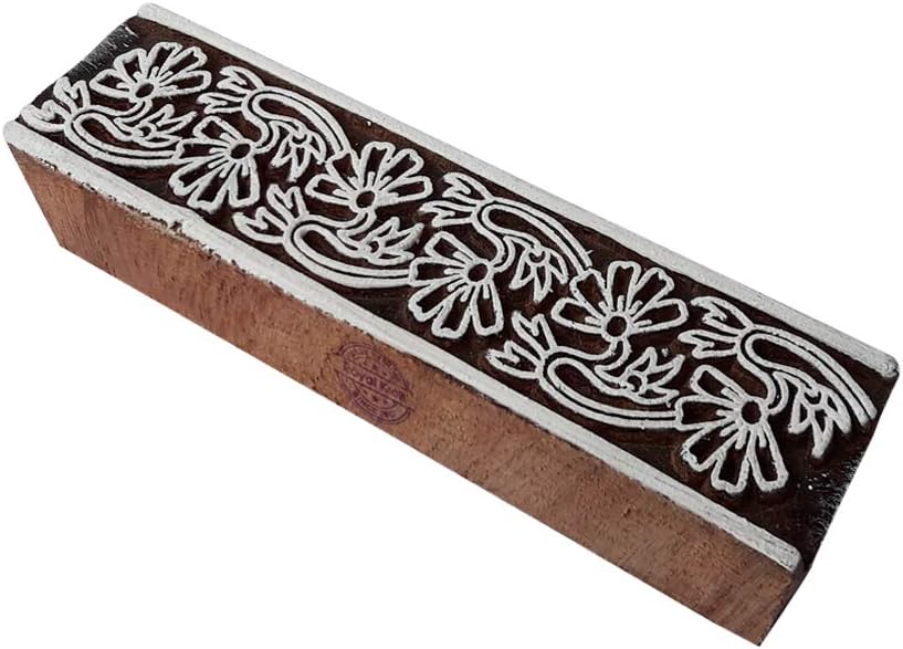 Set Of 10 Textile Printing Clay Pottery Royal Kraft Blocks For Block Printing Stamps Wooden Printing Block For Saree Border Henna Tattoos Scrapbooking Sareg Com