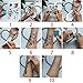Glaryyears Animal Temporary Tattoos for Adults, Large Watercolor Painting Drawing Fake Creative Tattoo Stickers, 5 Pack Fox Cat Water Transfer Body Makeup Art Home Decoration Multi-colored