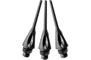 Viper Dart Accessory: Diamond 1/4" Thread Soft Tip Dart Points, Black (500 and 1000 Packs)