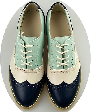 Hi Wish Women Genuine Leather Oxford Shoes Woman Flats Handmade