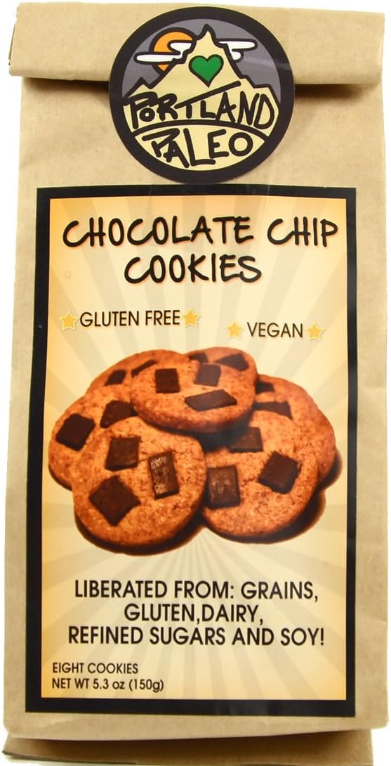 Paleo Cookies, Chocolate Chip (8 Per Package)