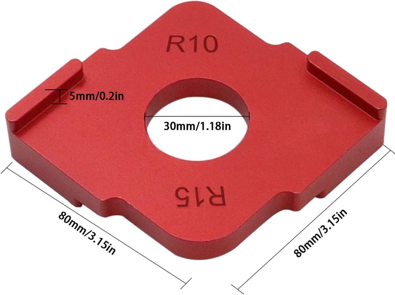 Radius Jig Router Template,Quick Routing Round Corner and Edge,DIY Compound Inside Curved for Woodworking Sign Making Guide Set: Arts, Crafts & Sewing