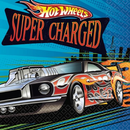 Amscan Hot Wheels Speed City 5 inches Beverage Napkins, 16-Count