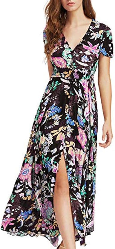 Poachers Vestidos de Novia 2019 Vestidos Mujer Casual Verano Fiesta Vestidos playeros Mujer Verano Ceremonia Eventos Club Imprimiendo: Amazon.es: Ropa y accesorios