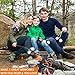 Marshmallow Roasting Sticks - Best Camping, BBQ & Grill Cooking - Steel Forks Set of 5 - SAFE FOR KIDS Extra Long 45’’ Telescoping - Perfect Smores Sticks & Hot Dog Forks - Outdoor Smores Kit