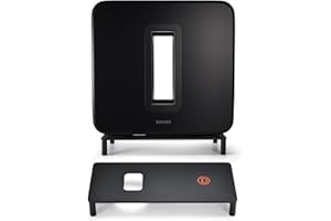 Premium Elevated Speaker Stand for Sonos Sub (Gen 4, 3, 2) | Anti-Slip Metal Base with Cable Hole | Protects Subwoofer & Make