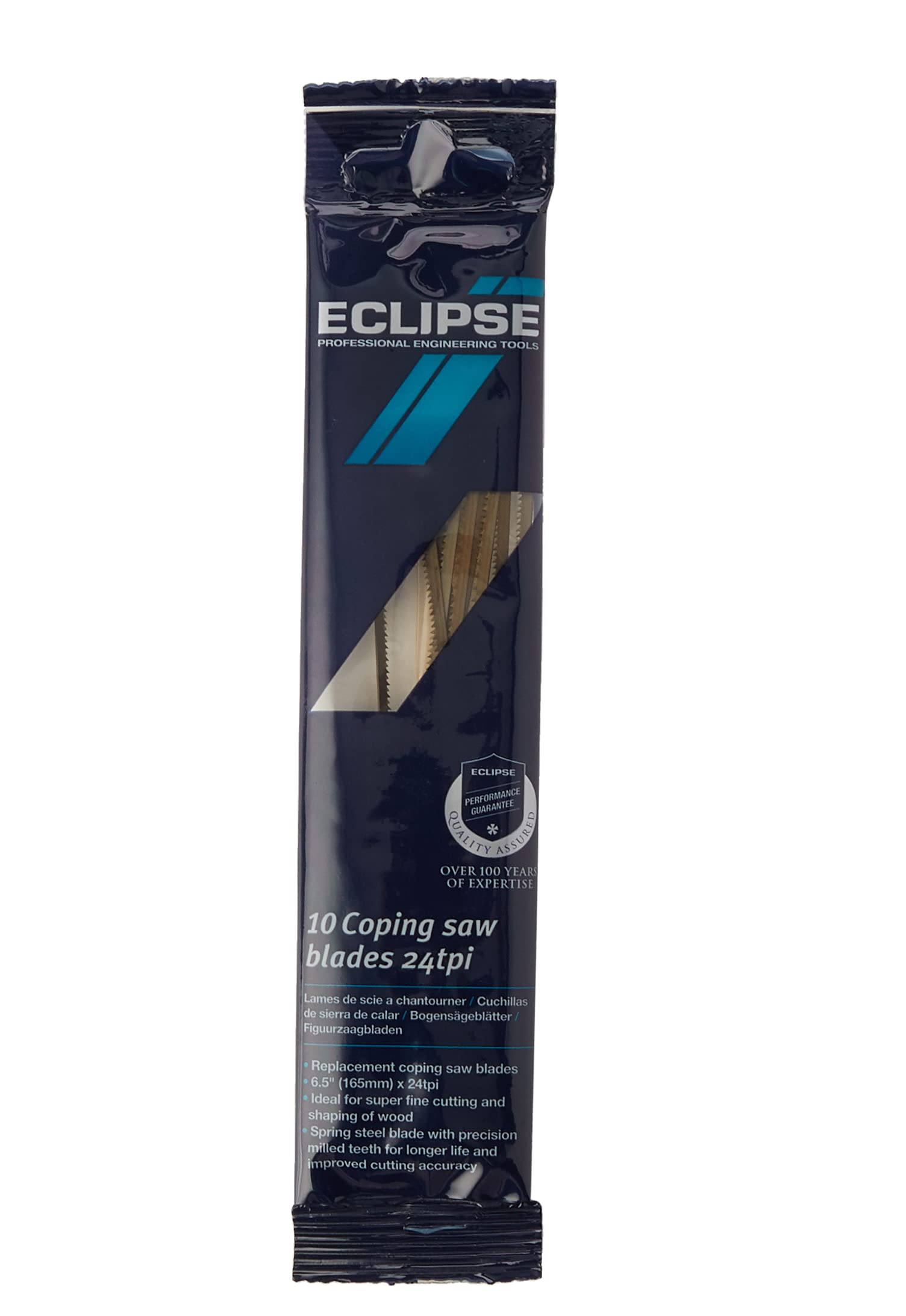 Eclipse Professional Tools 71-CP24R Coping Saw Blades 6 1/2" 24 TPI (Pack of 10)