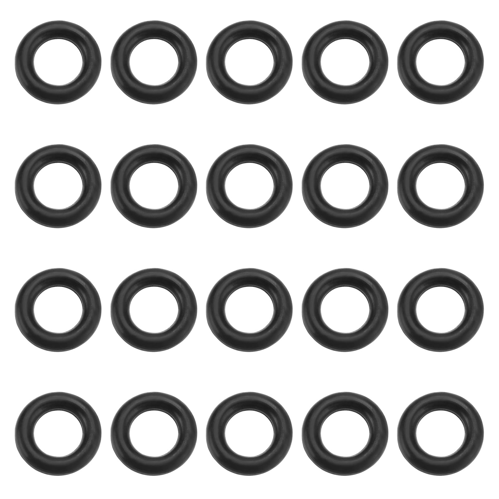 VGOL 20Pcs O Rings for Pressure Washer Hose Compatible with Black and Decker Pressure Inner Diameter 6mm Outer Diameter 9.8mm Thickness 1.7mm Black