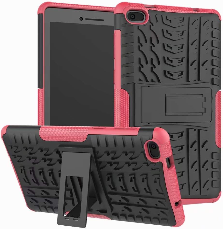 Tab E7 Case,Heavy Duty 2 in 1 Hybrid Hard PC Back Case with Inner Soft Silicone Protection Cover with Kickstand for Lenovo Tab E7 7 Inch 2018 Tablet