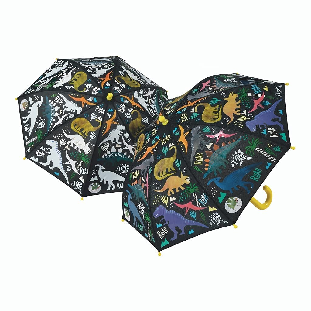 Floss & Rock Colour Changing Umbrella - Dino