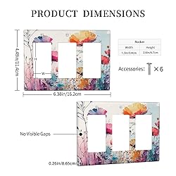 Wpshijia Triple Rocker Switch Cover