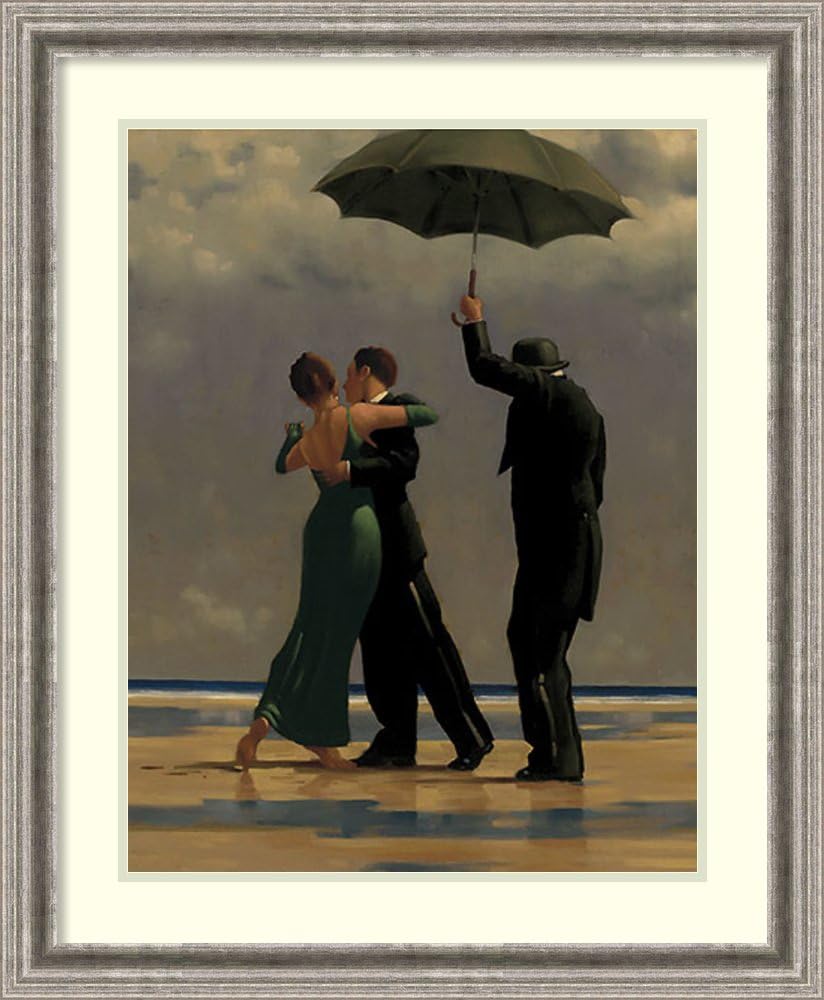 Framed Wall Art Print Dancer in Emerald by Jack Vettriano 25.50 x 30.75