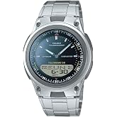 Casio AW80 Series | Men&rsquo;s Analog-Digital Watch | 50M Water Resistance | Multi Alarms | 100 SEC Stopwatch | Countdown Timer | World Map for World Time | LED Light | LC Display | 10 Year Battery