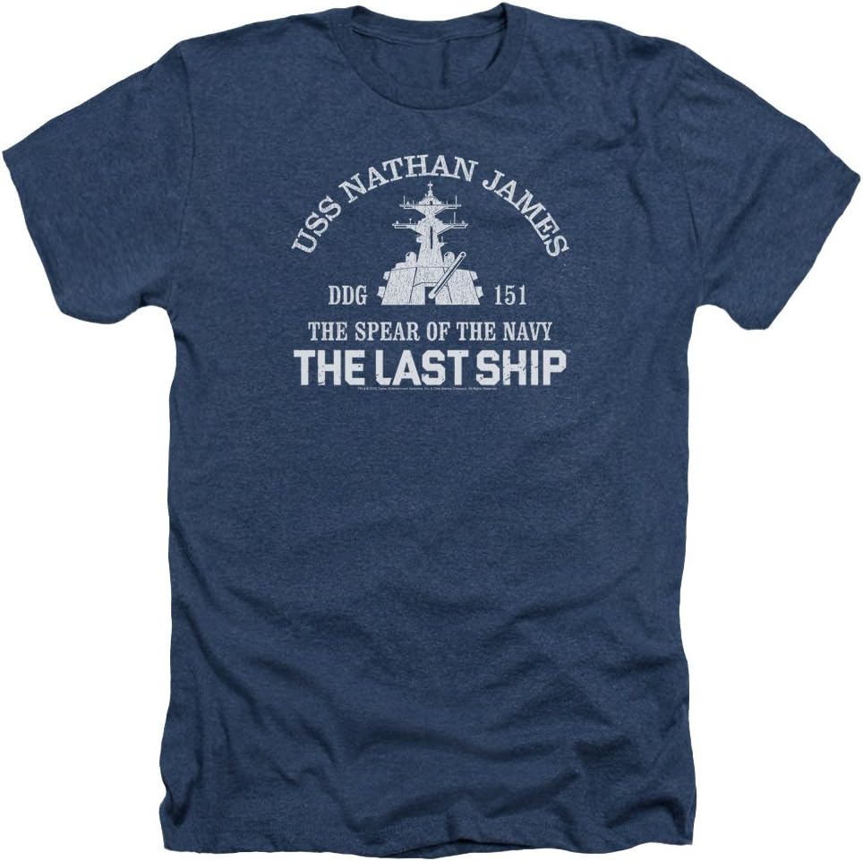 The Last Ship Apocalyptic Series USS Nathan James Adult Heather T-Shirt Tee
