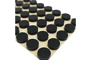 HANSEN HOBBIES Pure Silicone Bumpers with 3M Adhesive, 10x3mm (3/8 x 1/8") (100, Black, 10x3mm (3/8 x 1/8"))