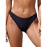 Colloyes Women's Swim Bottoms High Cut Mid Waisted Bikini Bottoms | High Leg, Mid Rise, Moderate Coverage, Full Lining, Bikini Bottoms, Bathing Suit Bottoms