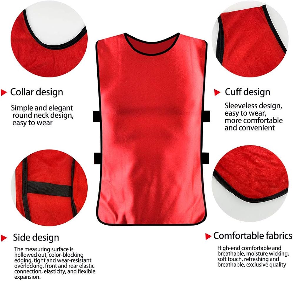 Antoyo Pinnies Adult,Youth Football Practice Jerseys,Soccer Equipment for Trainin: Clothing