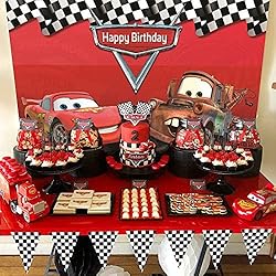 Botong 7x5ft Cartoon Car Birthday Party Themed