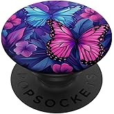 Purple Butterfly PopSockets Adhesive PopGrip