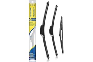 VEIGEIR Replacement Windshield Wipers Blades Compatible with Toyota RAV4 2019-2022 Includes 26 16 12 inch Front and Rear Original Equipment Automotive Replacement J/U Hook Blades 3 Pack